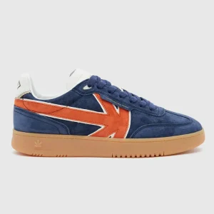 Kaotiko – Boston – Marineblaue Wildleder-Sneakers